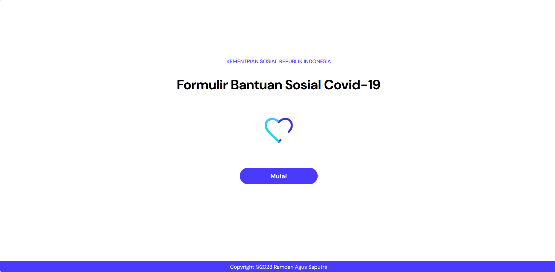Formulir Bantuan Sosial Covid-19